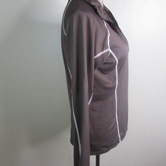 Cloudveil Pullover Jacket Top M Brown 1/2 Zip - Picture 6 of 12
